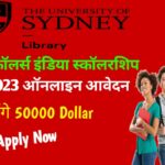 Sydney scholars India scholarship program 2023